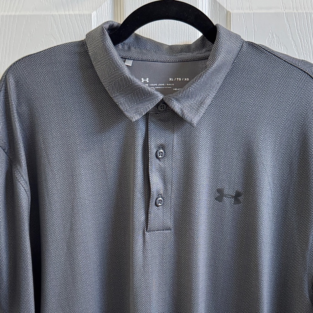 Under Armour Men's Charcoal Polo Shirt - Picture 3 of 5
